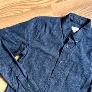 CLUB MONACO Slim fit wave pattern button shirt